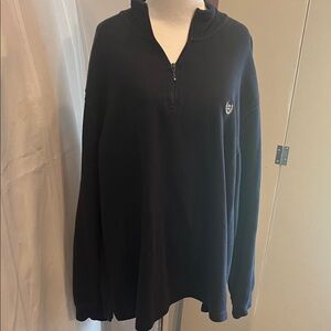 Chaps Men's Dark Blue Zip-Up Sweater